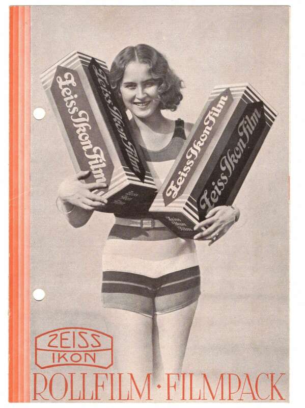 Reklame Prospekt Zeiss Ikon Rollfilm Filmpack 1930er !