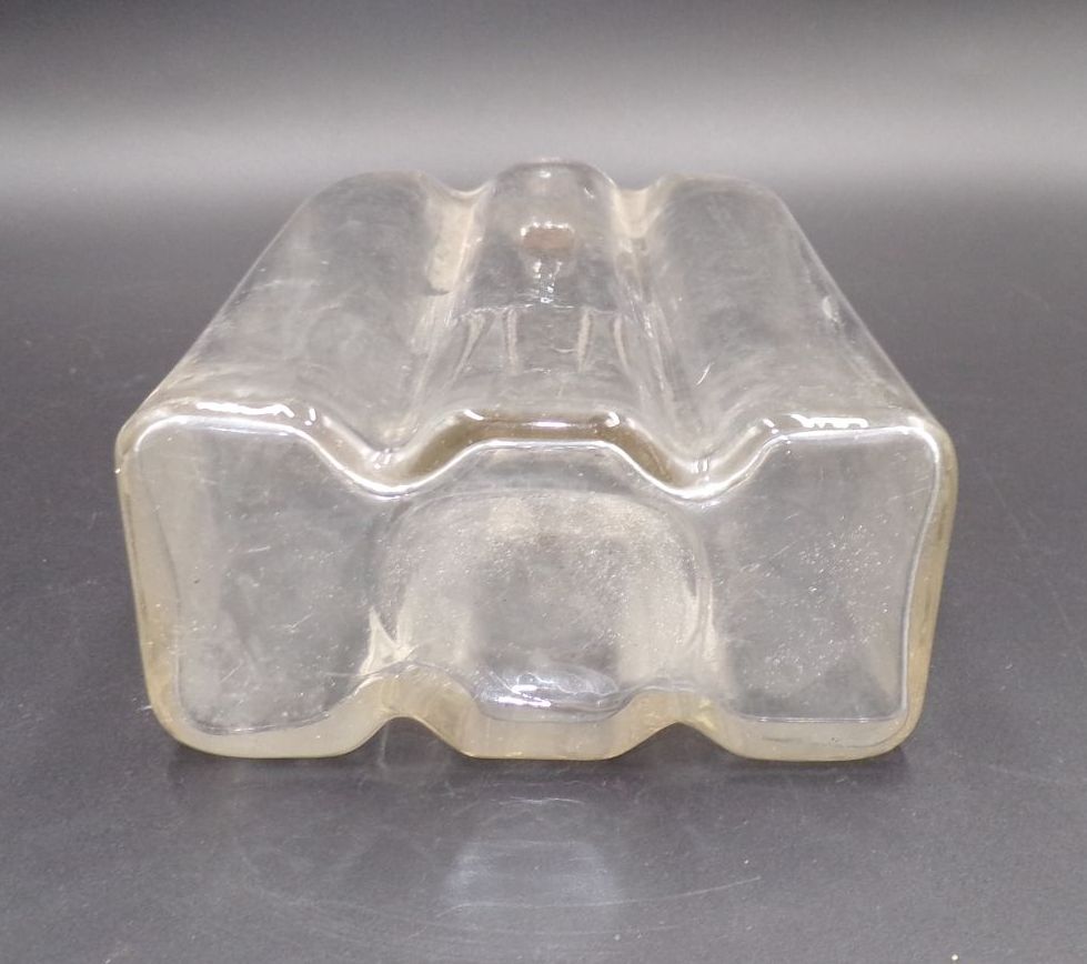 Alte Glasflasche transparent Antik Glas Deko 