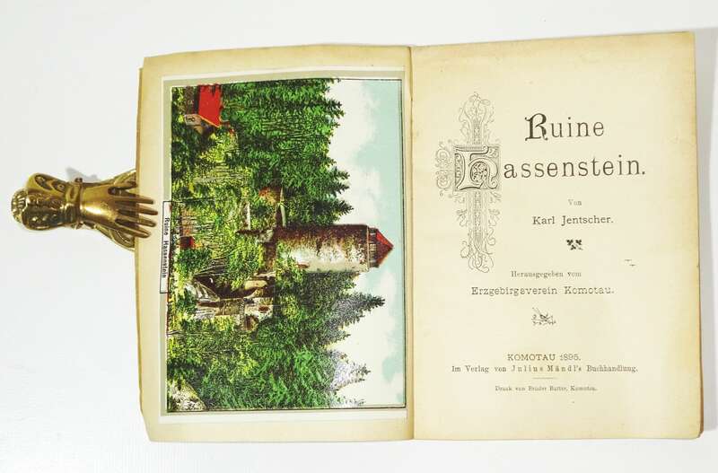 Ruine Hassenstein Karl Jentscher 1895 Erzgebirgsverein Komotau Böhmen