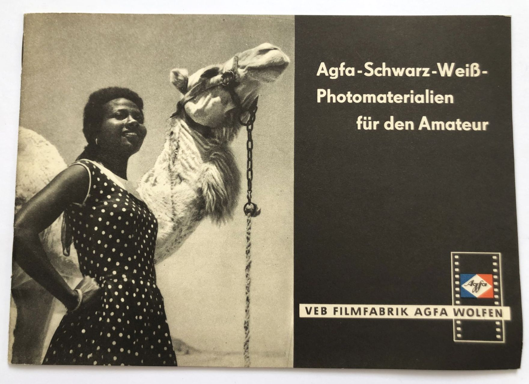 Agfa Schwarz Weiß Photomaterialien 1962 DDR VEB Wolfen Kamera Prospekt