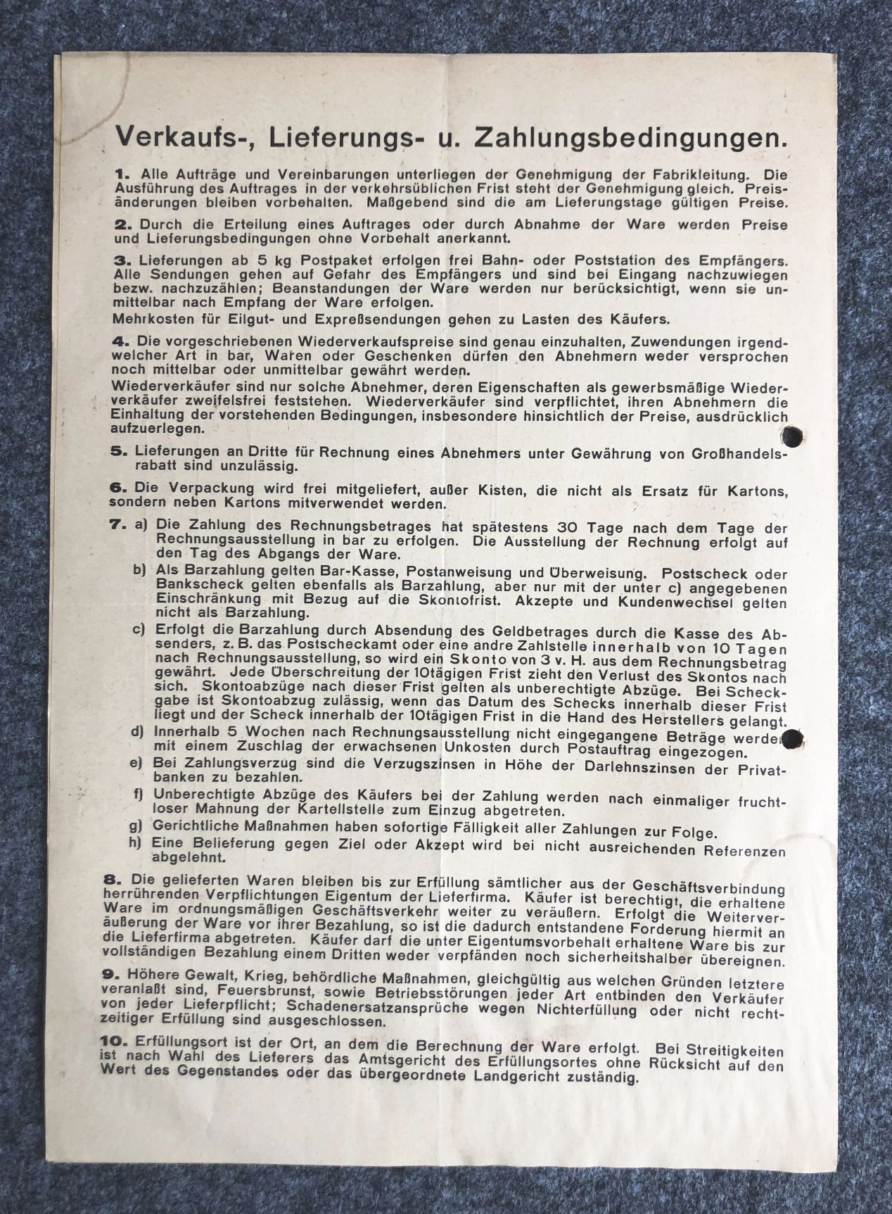Oreha Tabakhandelsgesellschaft Kersten Co 1939 alte Preisliste