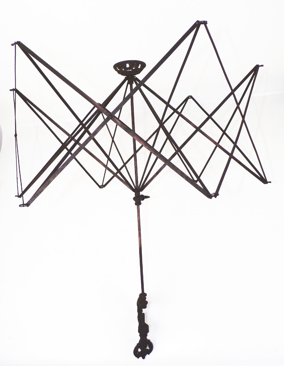 Alte Schirmhaspel Wollwickler Gusseisen Handarbeit Schneider um 1890 