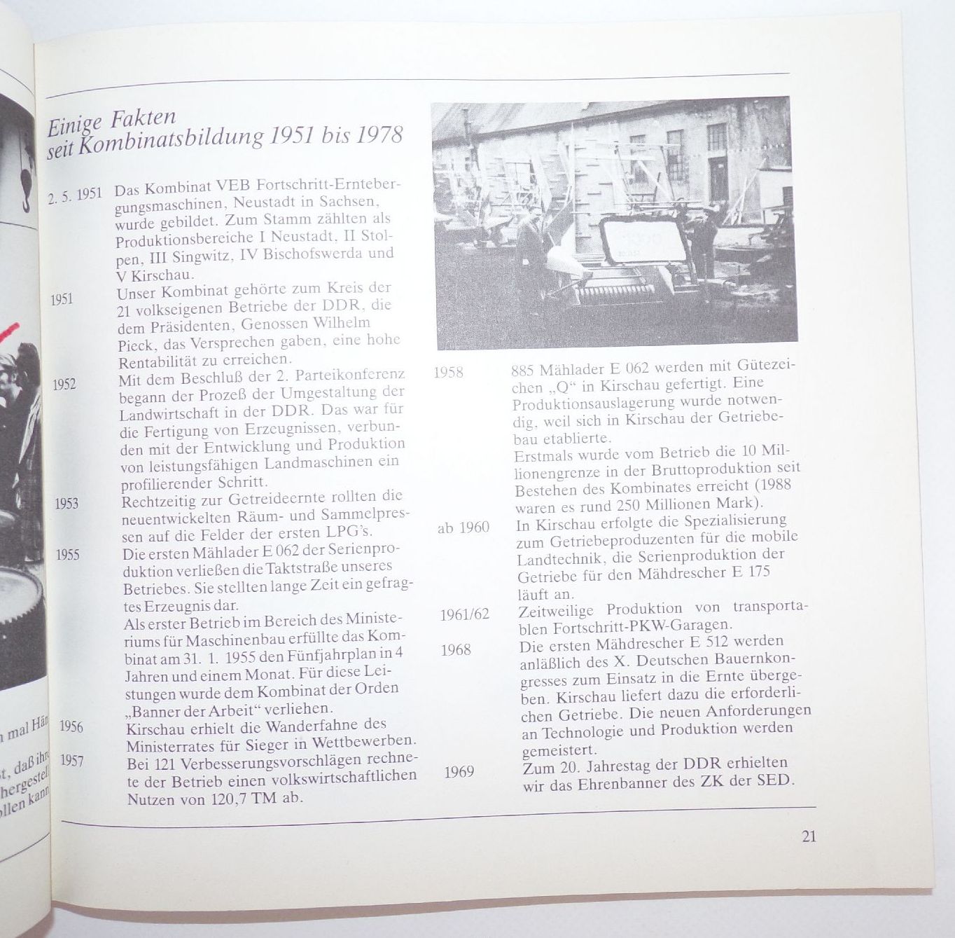 100 Jahre Landmaschinen und Getriebebau in Kirschau 1990 Buch
