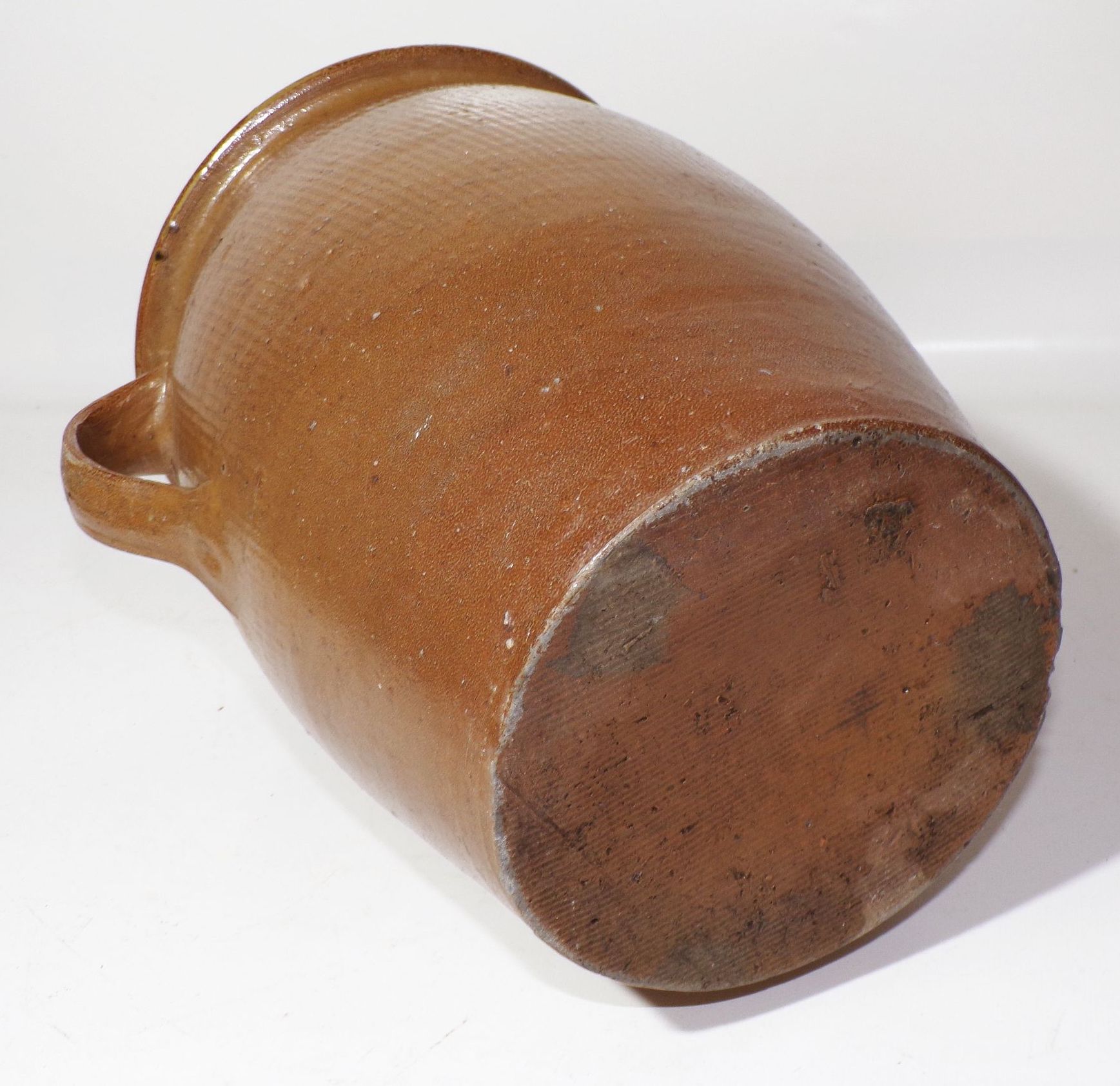 Alter Steingut Einlegetopf Keramik Topf Behälter Pflanzgefäß Gartendeko Steinzeug