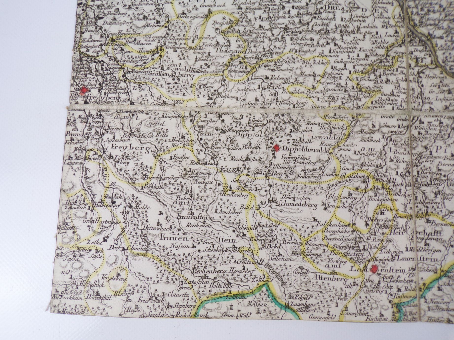 Le Royaume De Boheme 7 Kupferstich Landkarten um 1760 Böhmen