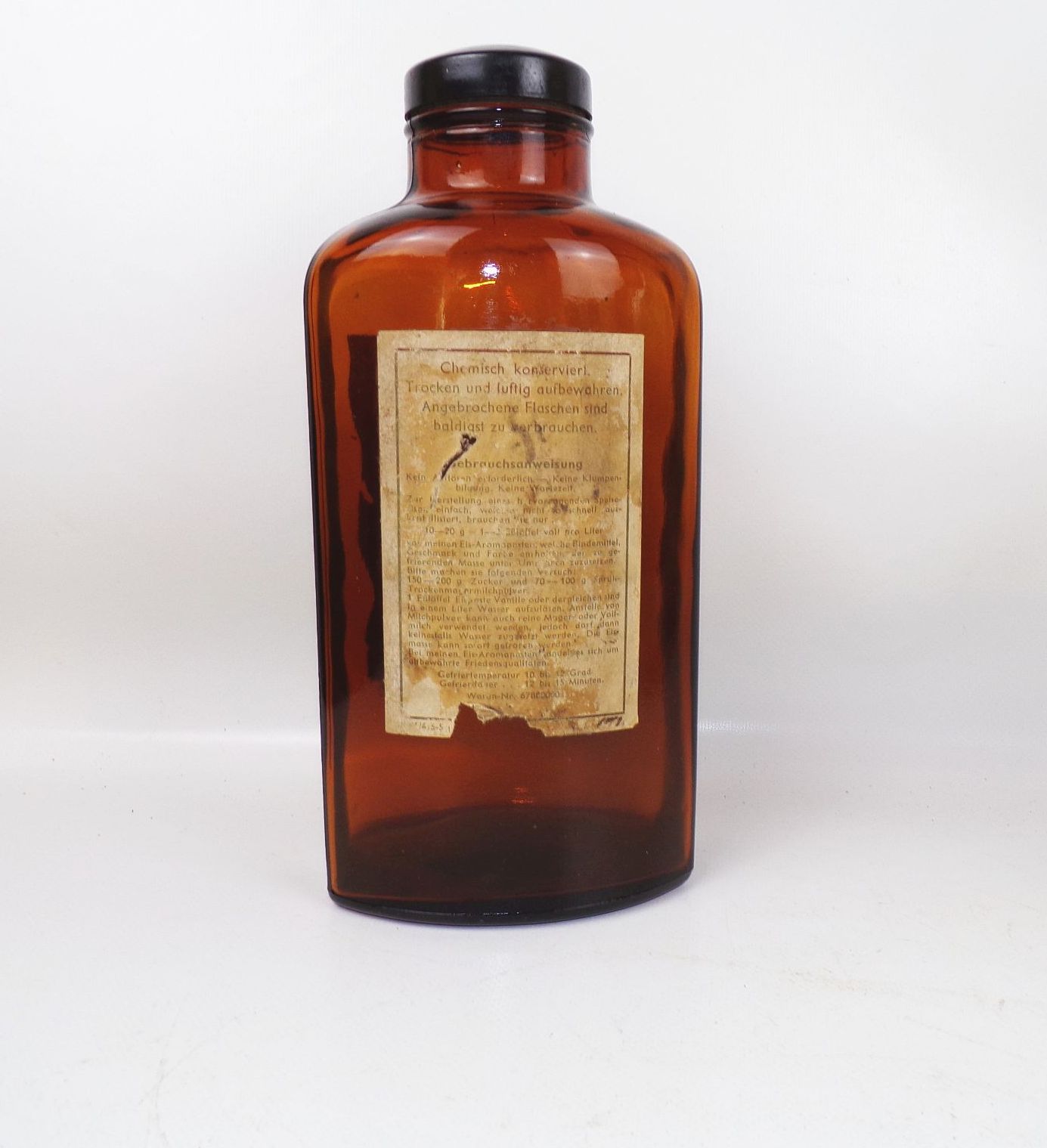 Alte Flasche Wusitta Aromen Erich Wutzig Sitzendorf Essenzen Bäcker Reklame 