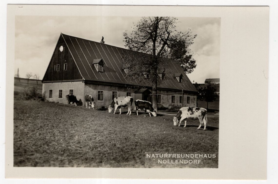 Foto Ak Naturfreundehaus Nollendorf Nakléřov Böhmen Tschechien um 1930