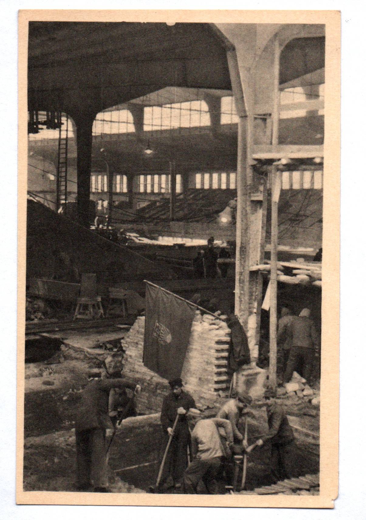 Ak Berlin Bau Einsatzbrigade FDJ Werner Seelenbinder Sporthalle 1950