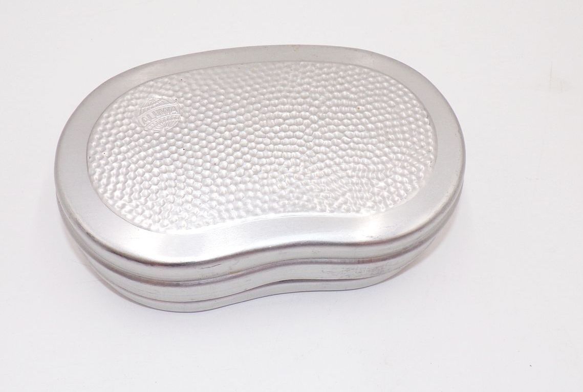 Alte Aluwa Brotdose DDR Bemmbüchse Stullen Dose Box Aluminium 