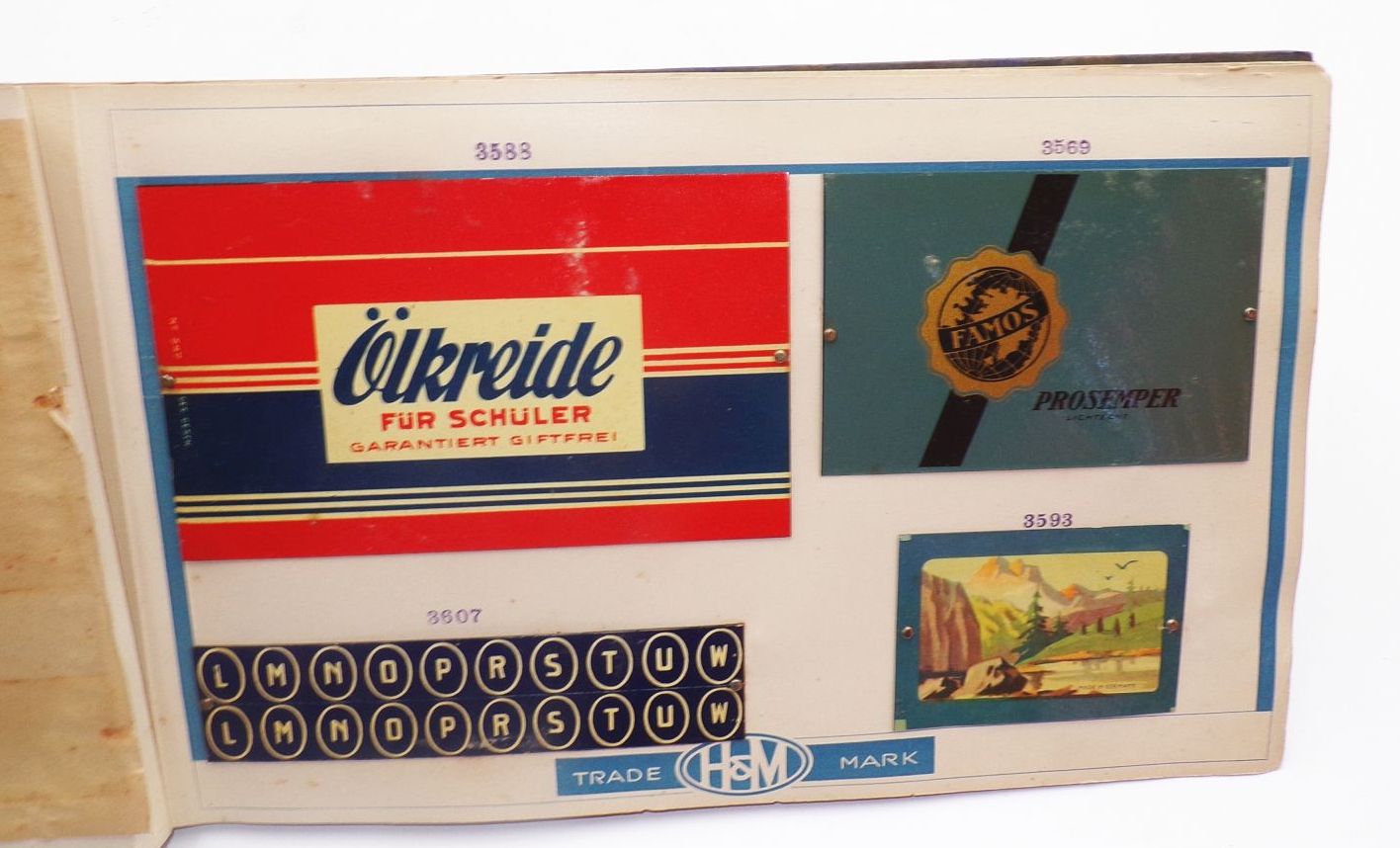 Musterbuch für Blechdosen Reklame Sammler Vintage Musterbuch für Blechdosen Reklame Sammler Vintage