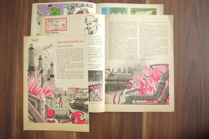 Atze Heft 4 Die Wette mit der Garde 1968 Comic DDR