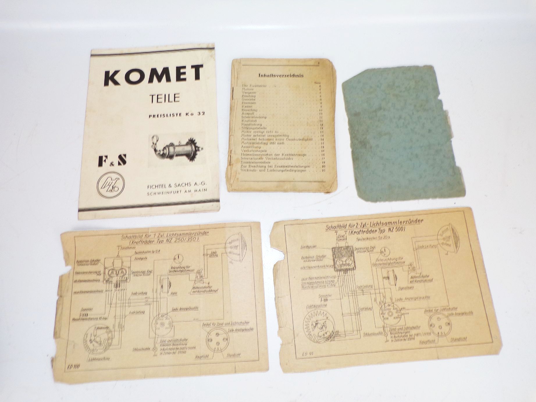 Konvolut Kfz Literatur Bücher Oldtimer Papiere 
