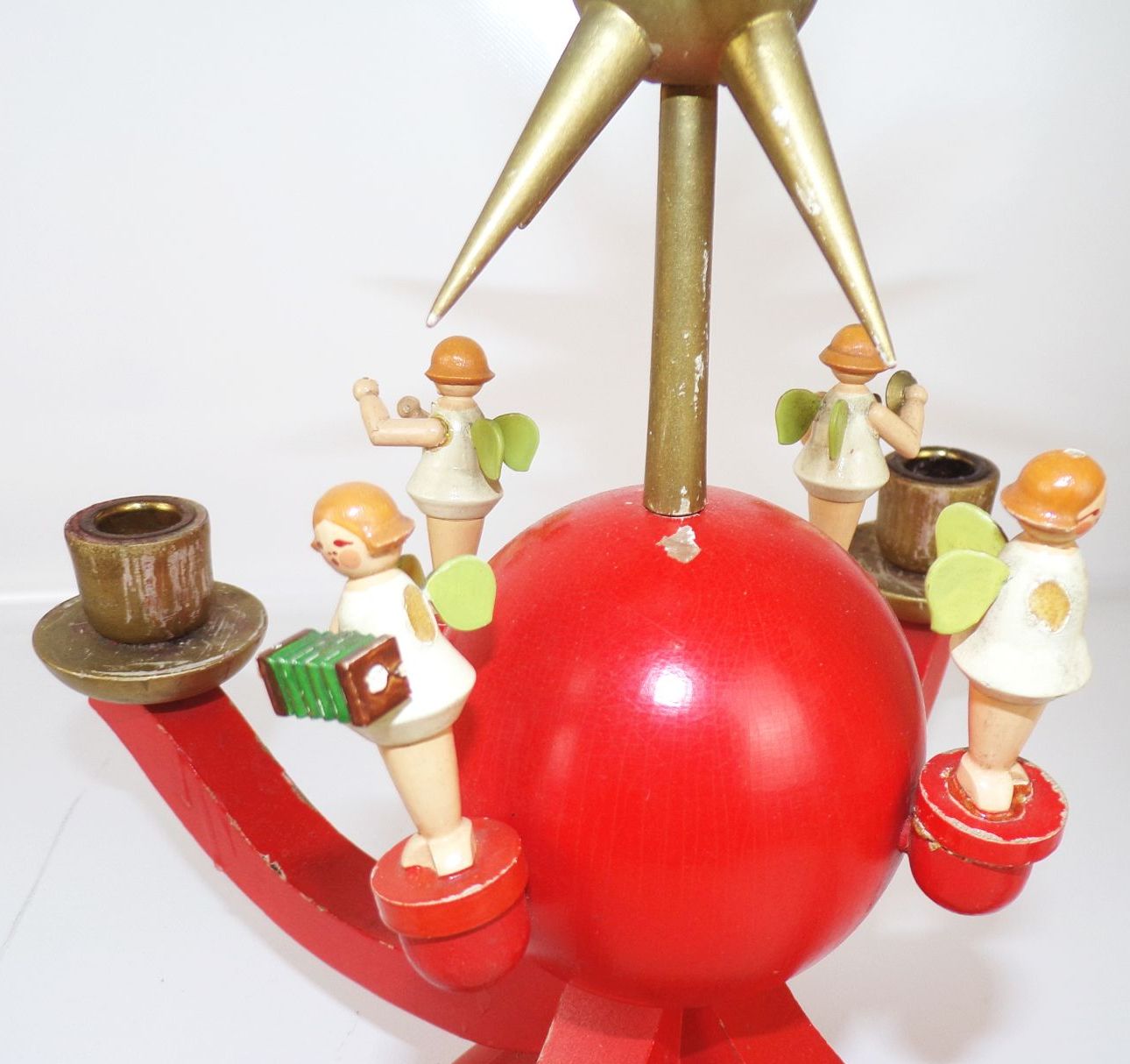 Dregeno Adventsleuchter Kerzenhalter Engel DDR Erzgebirge Dregeno Adventsleuchter Kerzenhalter Engel DDR Erzgebirge