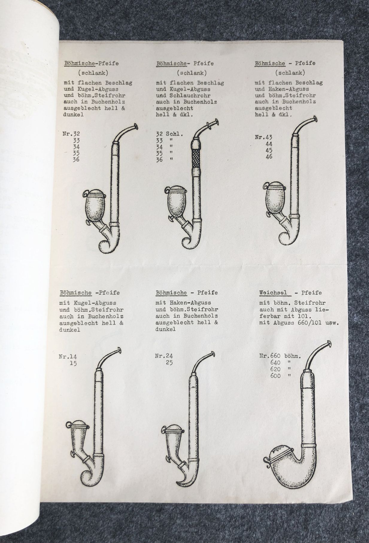 Schreinert Co Tabakpfiefen Holzwaren Fabrik 1938 Mitteilug