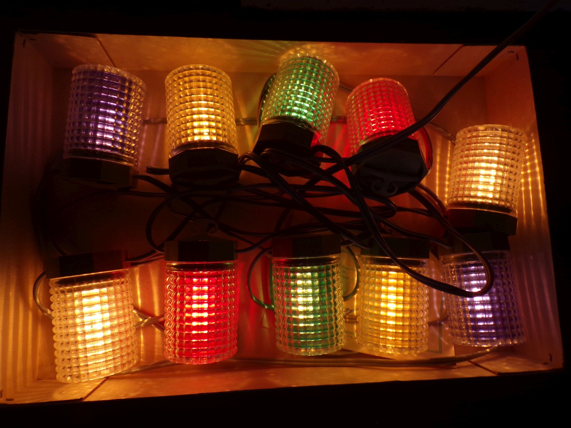 Narva Partylicht Lichterkette Bunt 10er DDR top Zustand Narva Partylicht Lichterkette Bunt 10er DDR top Zustand