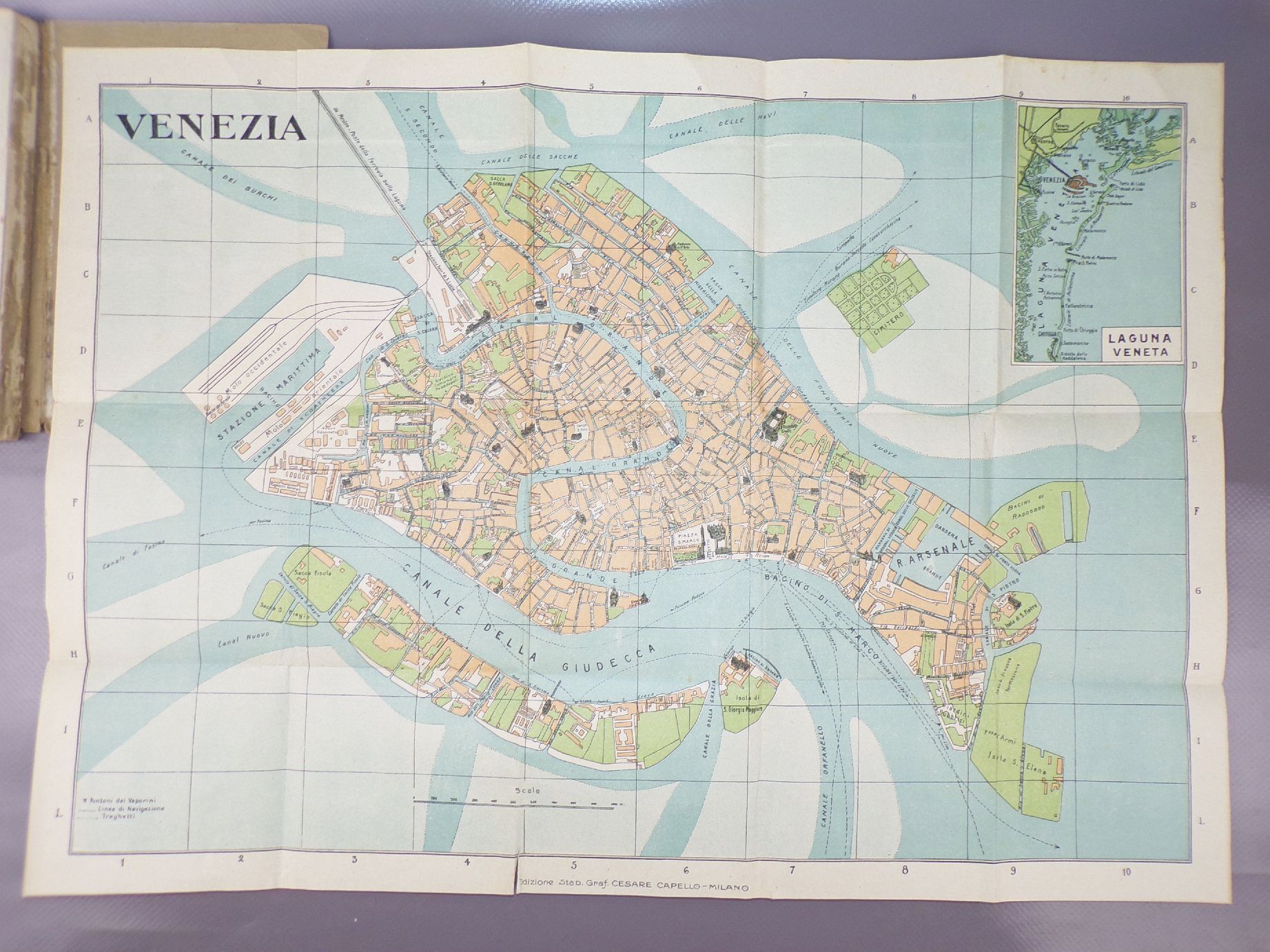 Venedig und Umgebung Reiseführer altes Buch