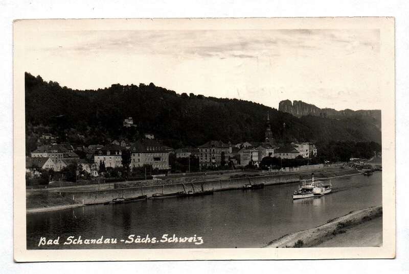 Ak Bad Schandau Sächsische Schweiz DDR 1953
