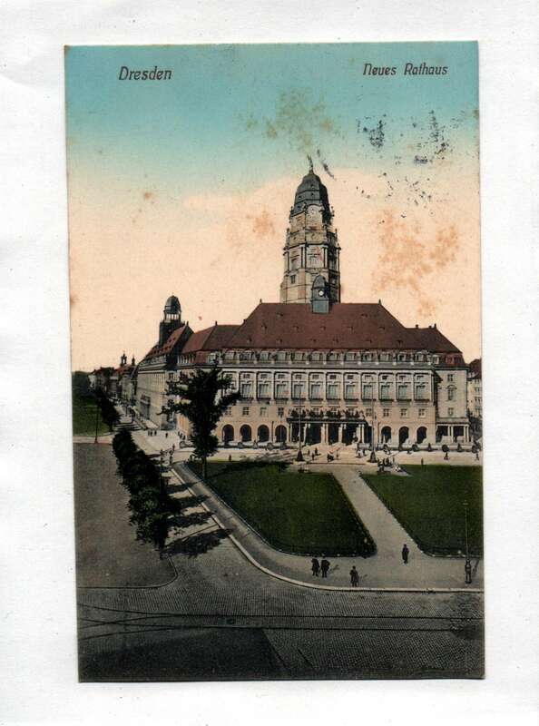 Ak Dresden Beues Rathaus 1913