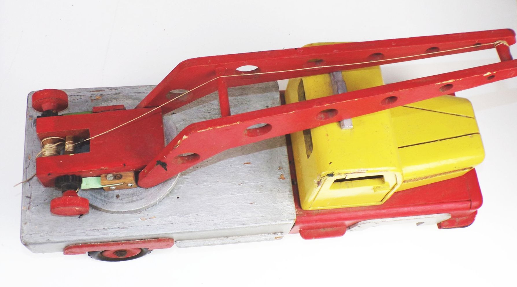 Alter Kranwagen DDR Holz Laster LKW truck um 1960