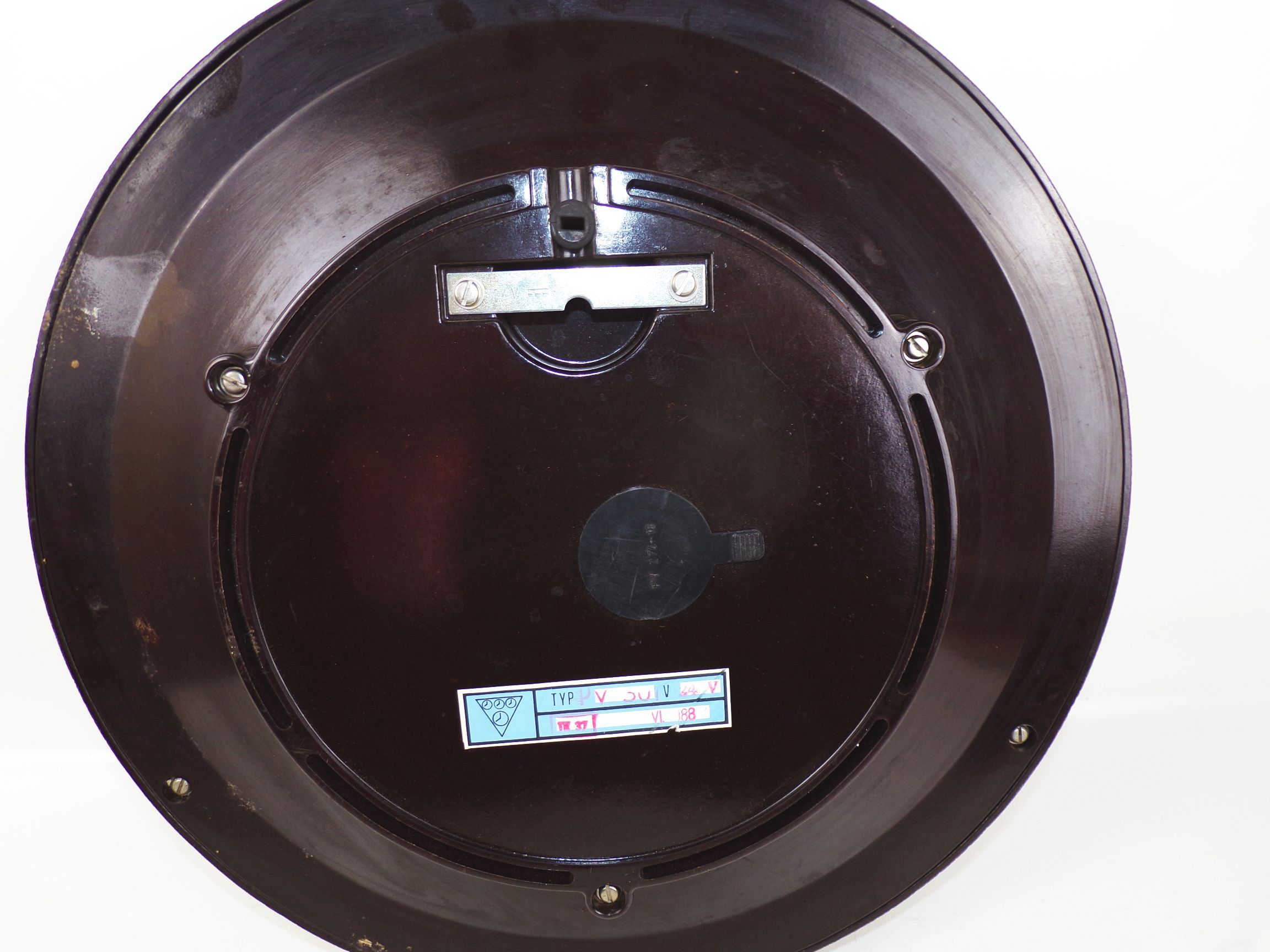 Pragotron Wanduhr Bakelit Uhr watch Industriedesign XL Werkstatt Loft 