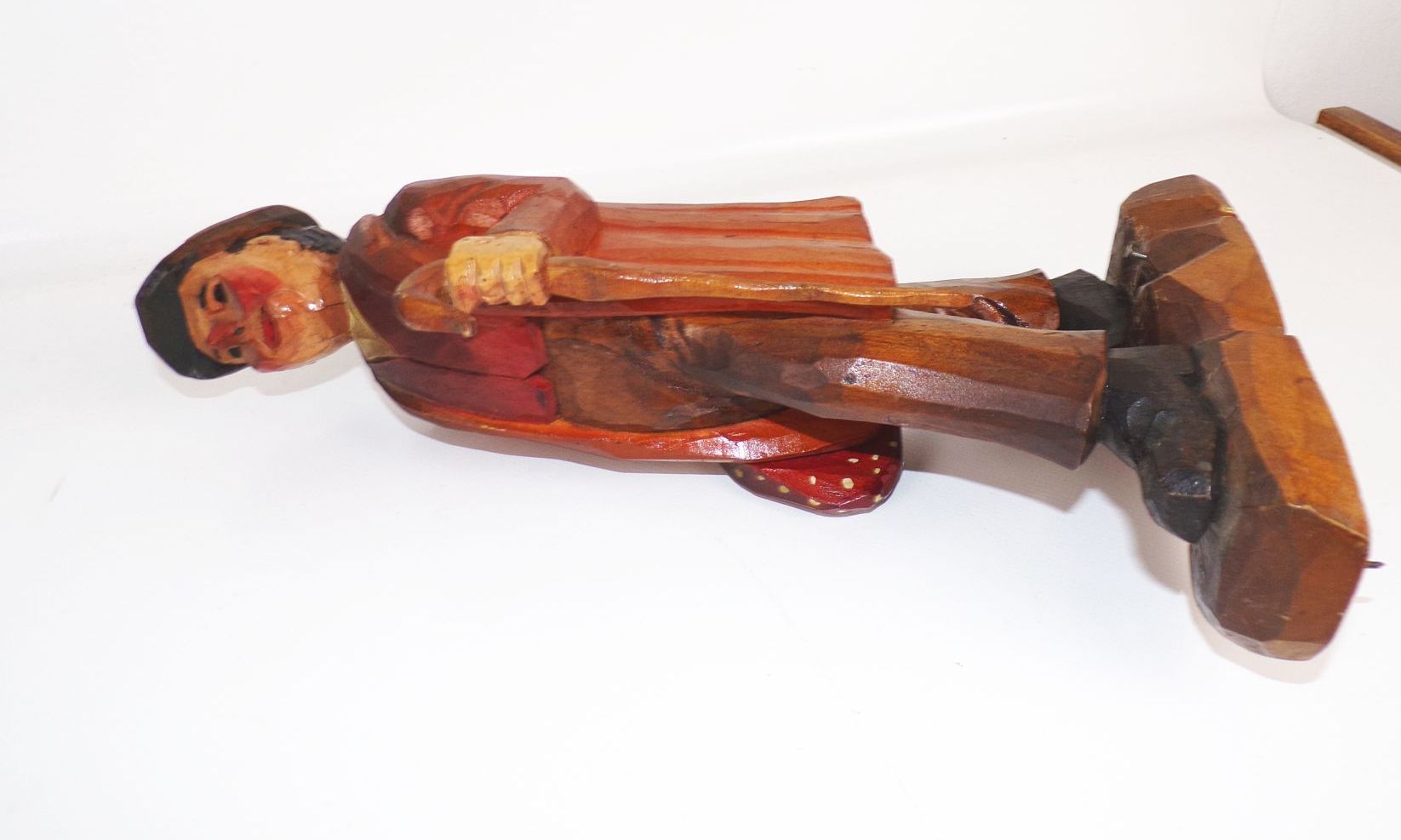 Alte Bauernlampe Deckenleuchte um 1900 geschnitzte Figuren Bauernstube