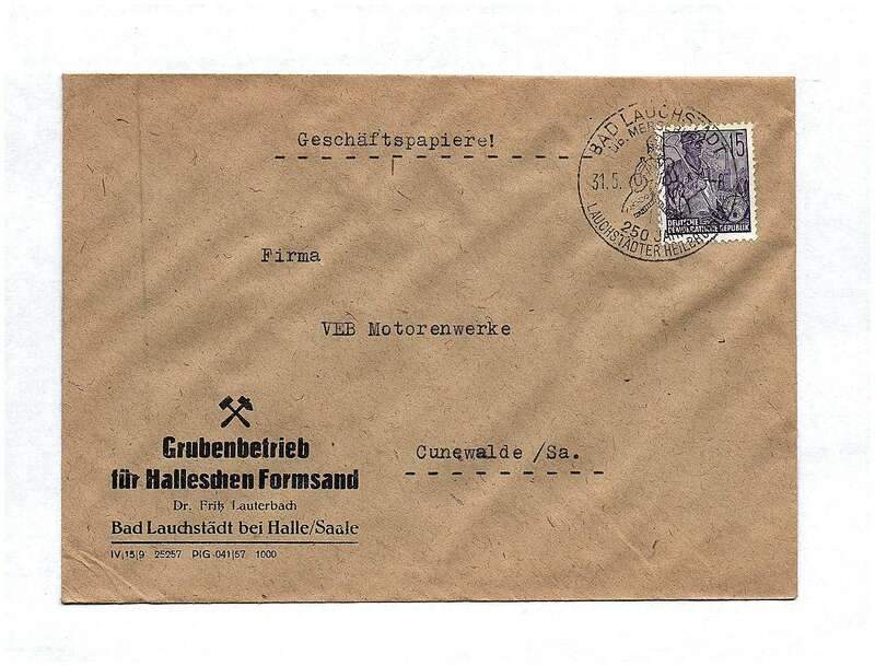 Geschäftspapiere Brief DDR 1957 VEB Motorenwerke