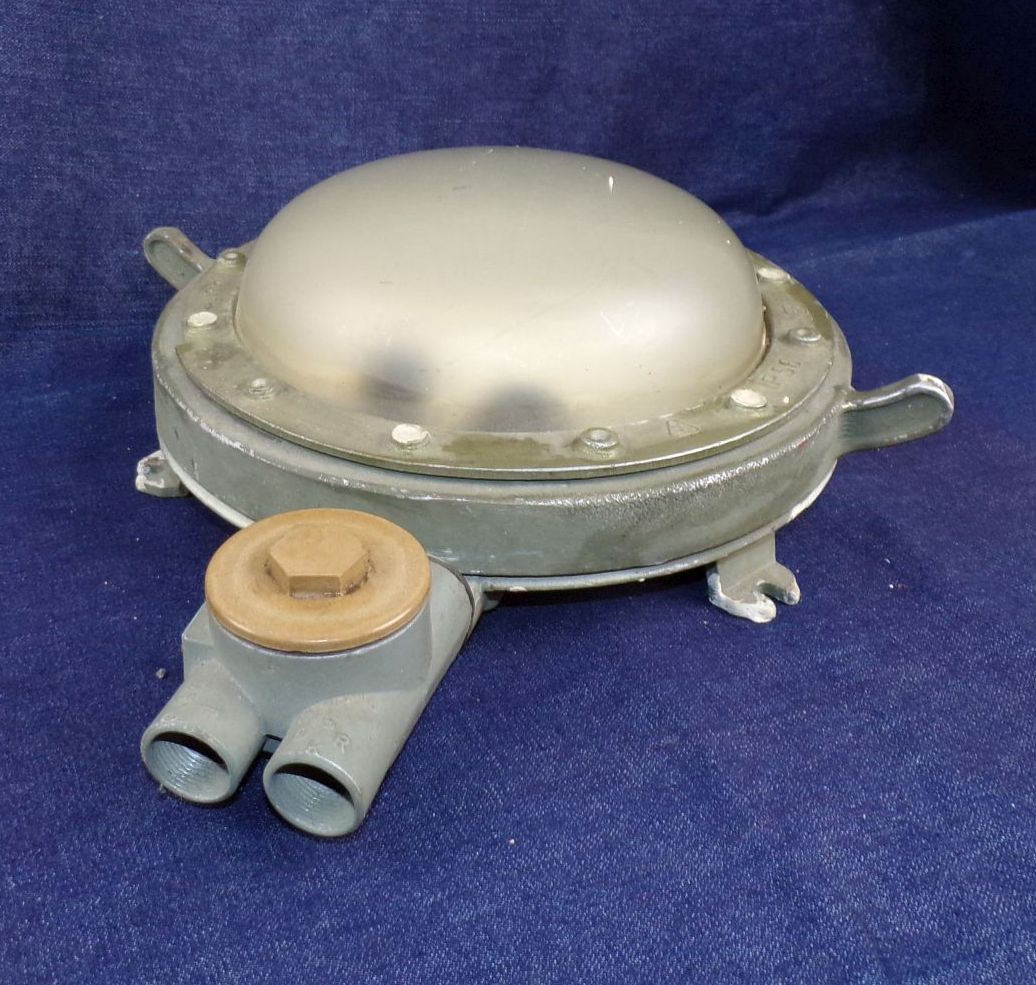 Alte Deckenleuchte Bunkerlampe Ex Rund E14 E27 Wandlampe Loft Industrie