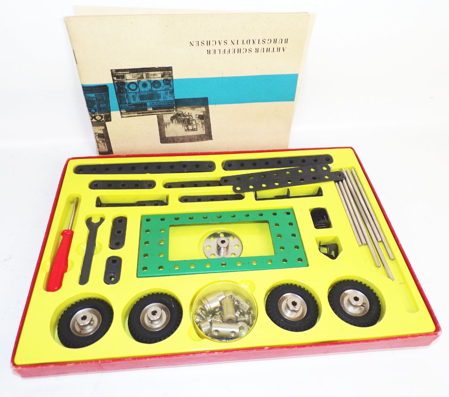 Scheffler Metall Baukasten 3 Stück Metallbaukästen DDR Spielzeug