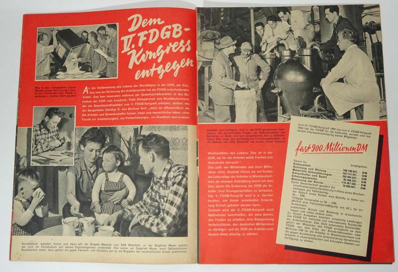 Wort und Bild Nr 8 von 1959 Zeitung 10 Jahre DDR 