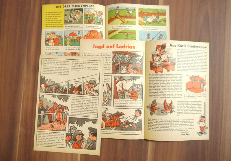 Atze 1962 Heft 8 Schüsse in der grenzstraße DDR Kinderzeitschrift