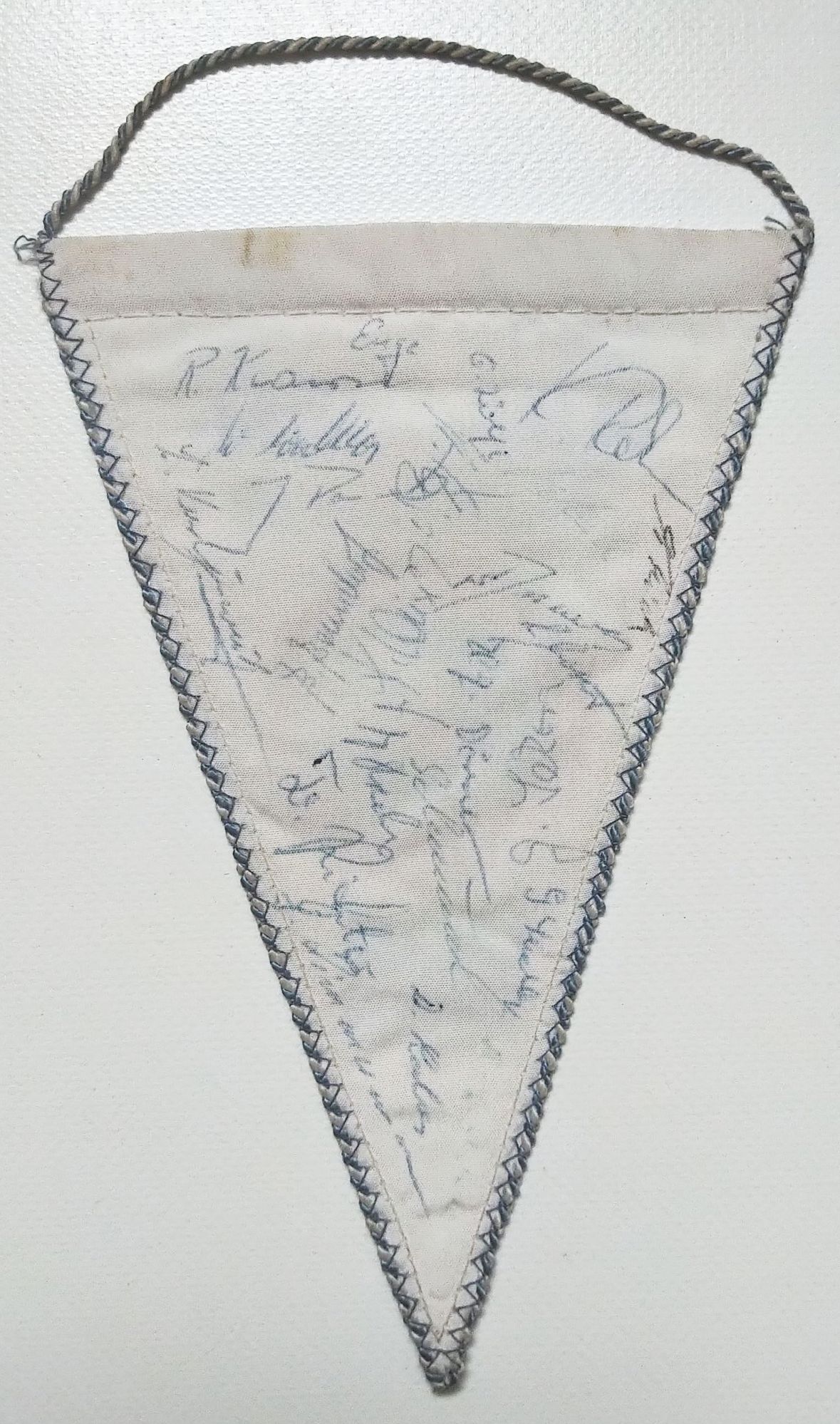 Wimpel UEFA Junioren Turnier DDR 1969 Unterschriften