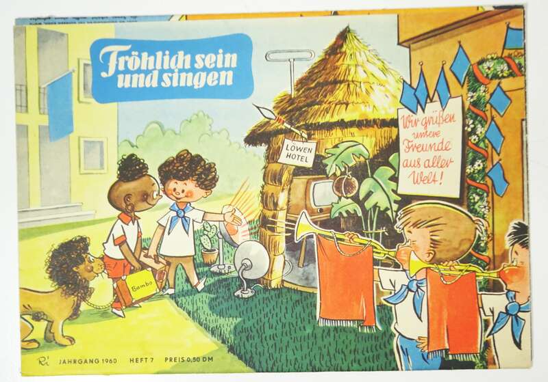 Frösi Umschlag 1960 Heft 7 Fröhlich sein und singen Beilage