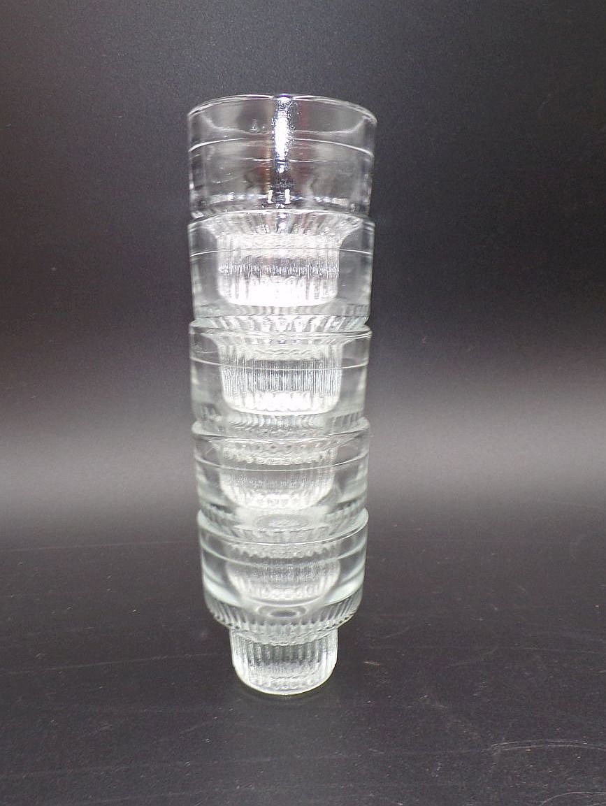 Schnapsglas Stamper 5 Stück Set Pressglas Mitropa HO Gaststätte 4 cl DDR