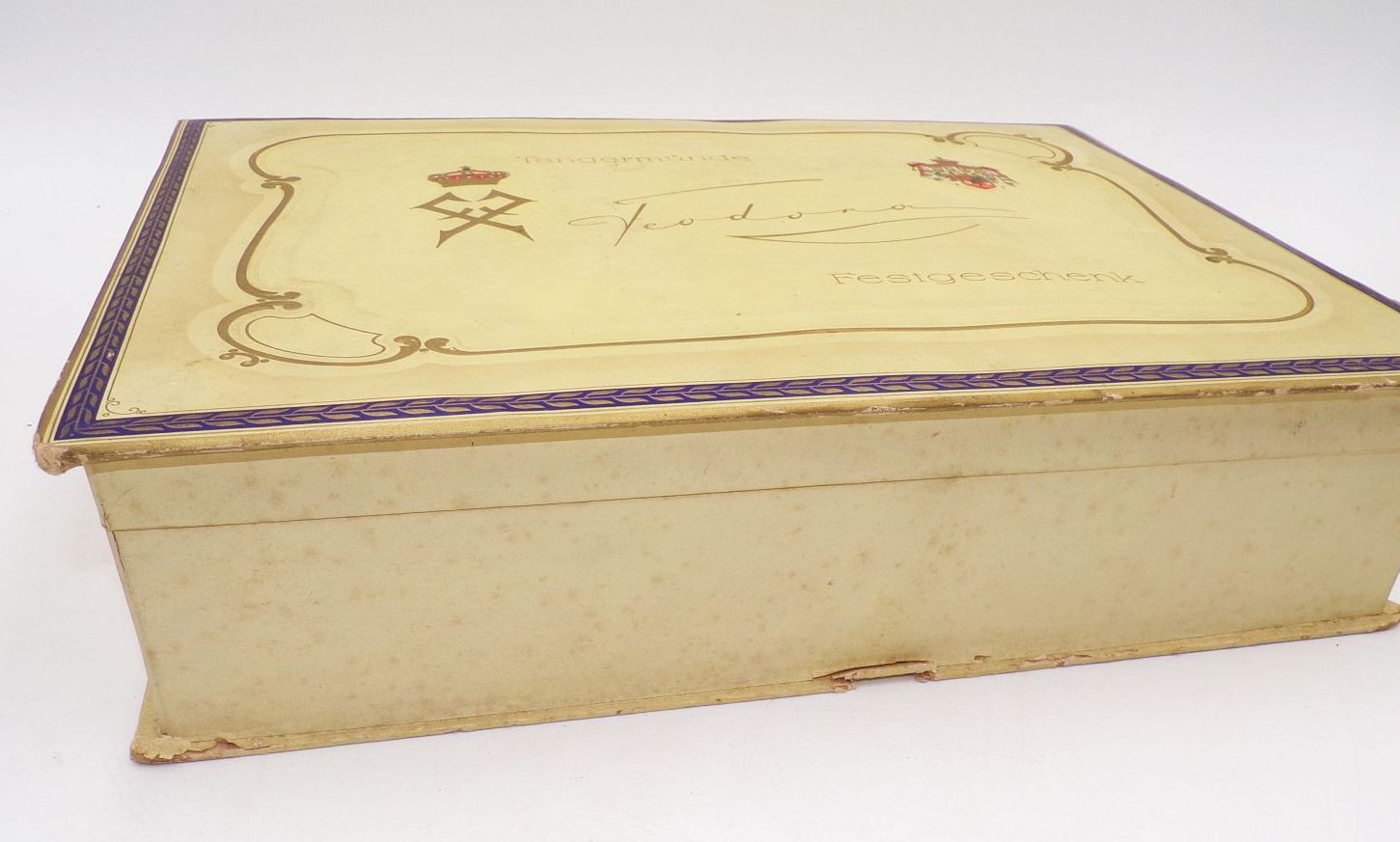 Alte Schaupackung Tangermünde Feodora Festgeschenk 1930er Schokolade Reklame Alte Schaupackung Tangermünde Feodora Festgeschenk 1930er Schokolade Reklame