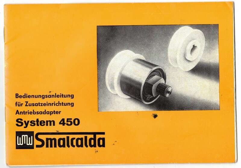 DDR Bedienungsanleitung WMW Smalcalda System 450 Werkzeug 1985 !