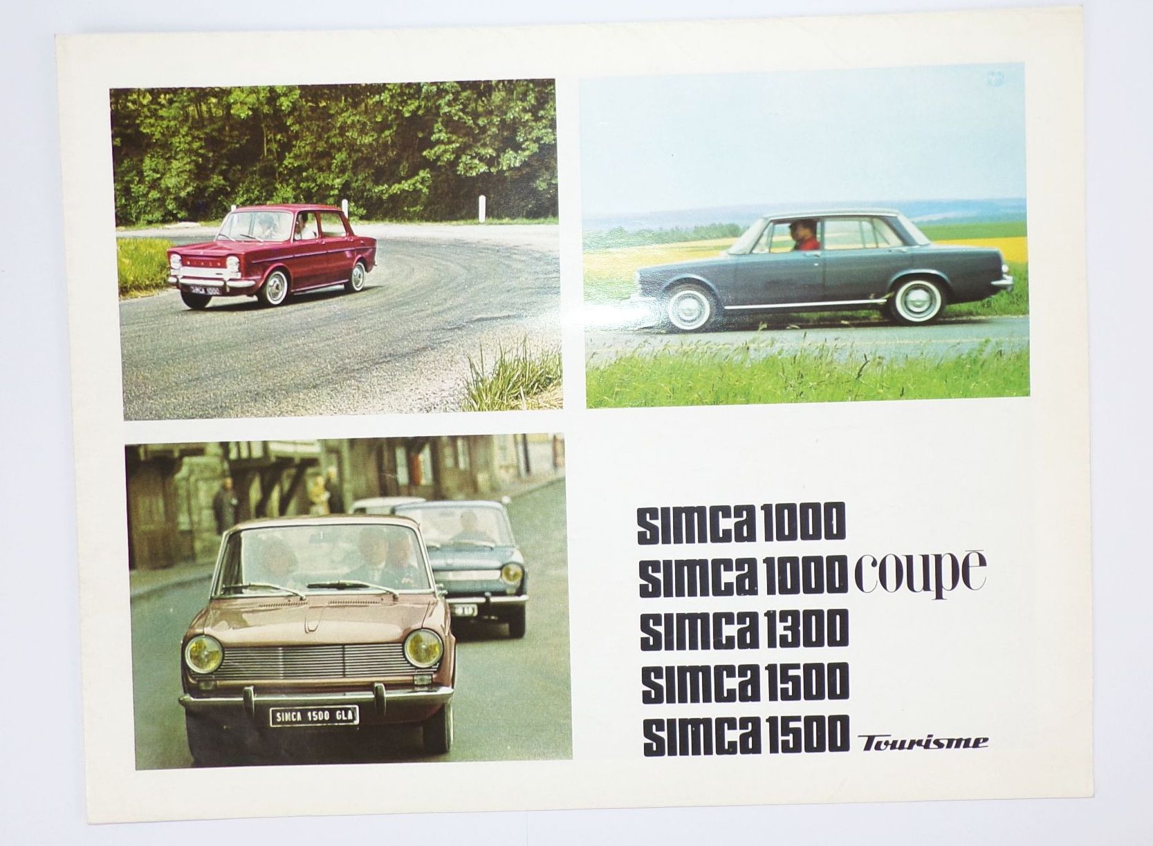 Simca 1000 Coupe Prospekt Tourisme Oldtimer | 19496