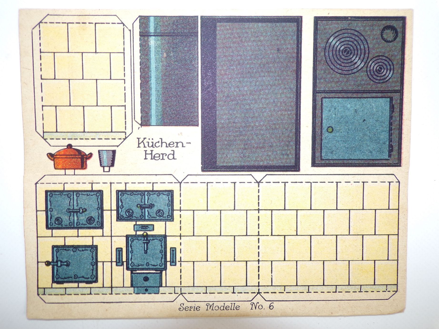 Lot Bastelbögen Brandt Kaffee Reklame Puppenmöbel Ausschneidebogen 