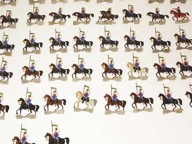 Alte Zinnfiguren Ulanen Regiment Nr 17 Sachsen Flachfiguren Reiter