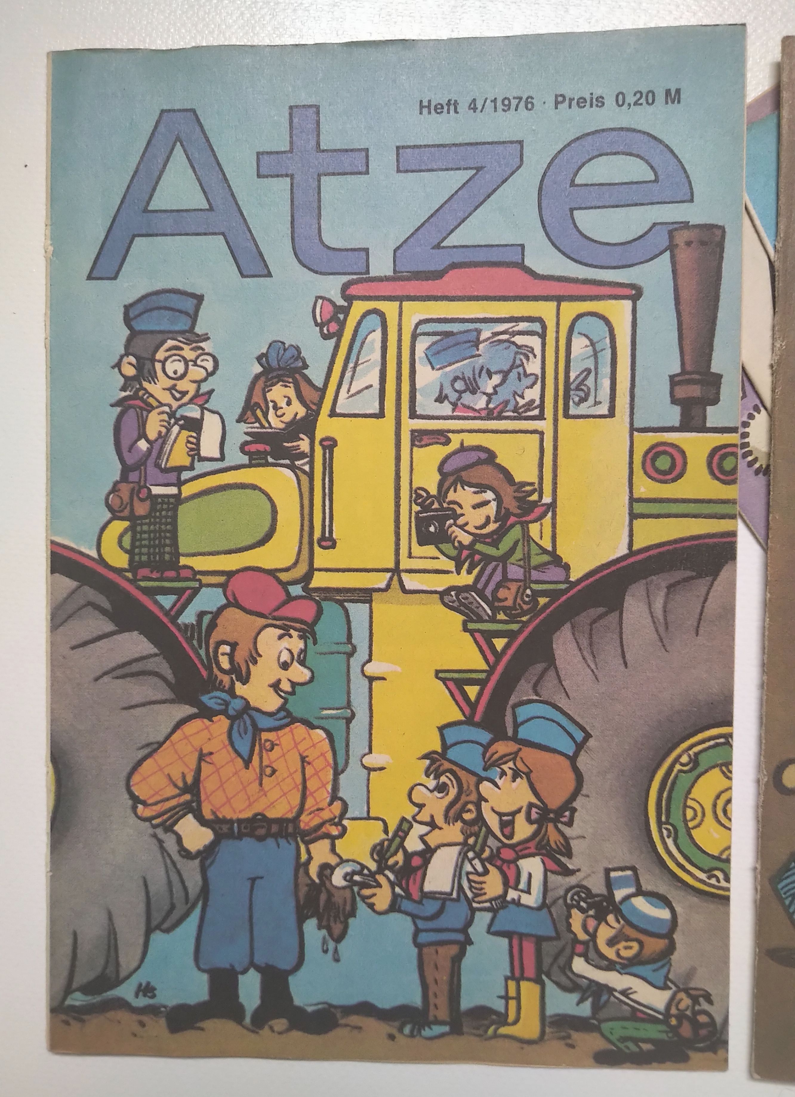 Original Atze DDR Comic 12 Hefte Jahrgang 1976