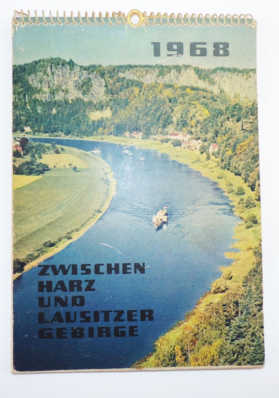 Kalender Zwischen Harz und Lausitzer Gebirge 1968 Geburtstagsgeschenk