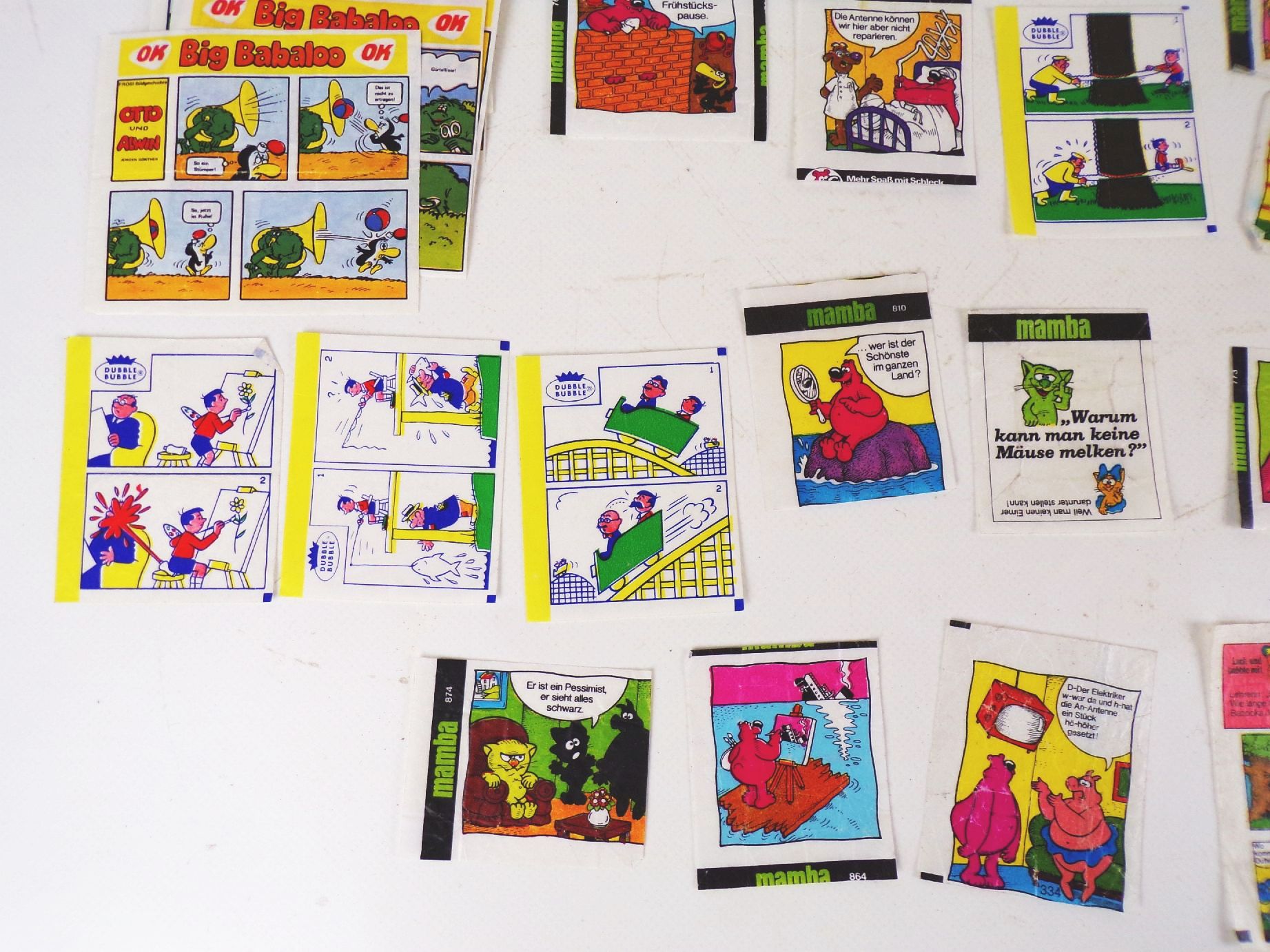 Konvolut Kaugummibilder Big Babaloo Micky Maus Donald 