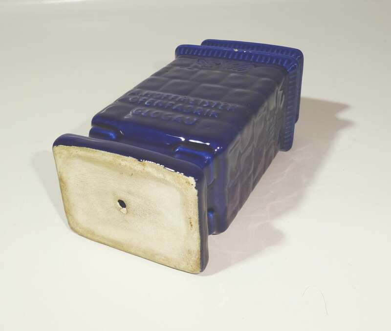 Alte Porzellan Spardose Hoffmeister Ofenfabrik Glogau Schlesien Ofen Kachelofen 