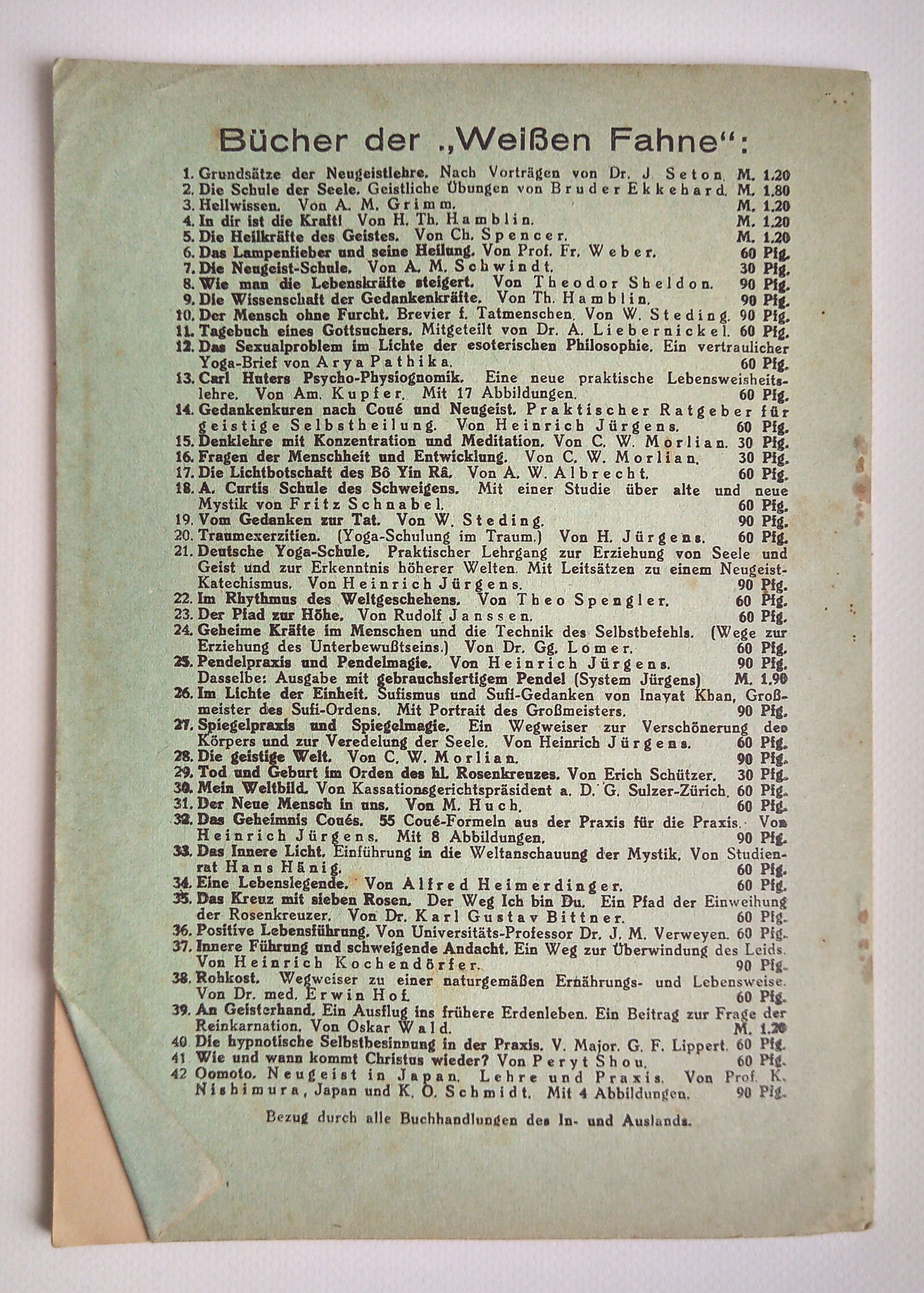 Ekstase Wesen und Bedeutung Hans Hänig alte Broschüre Ekstase Wesen und Bedeutung Hans Hänig alte Broschüre