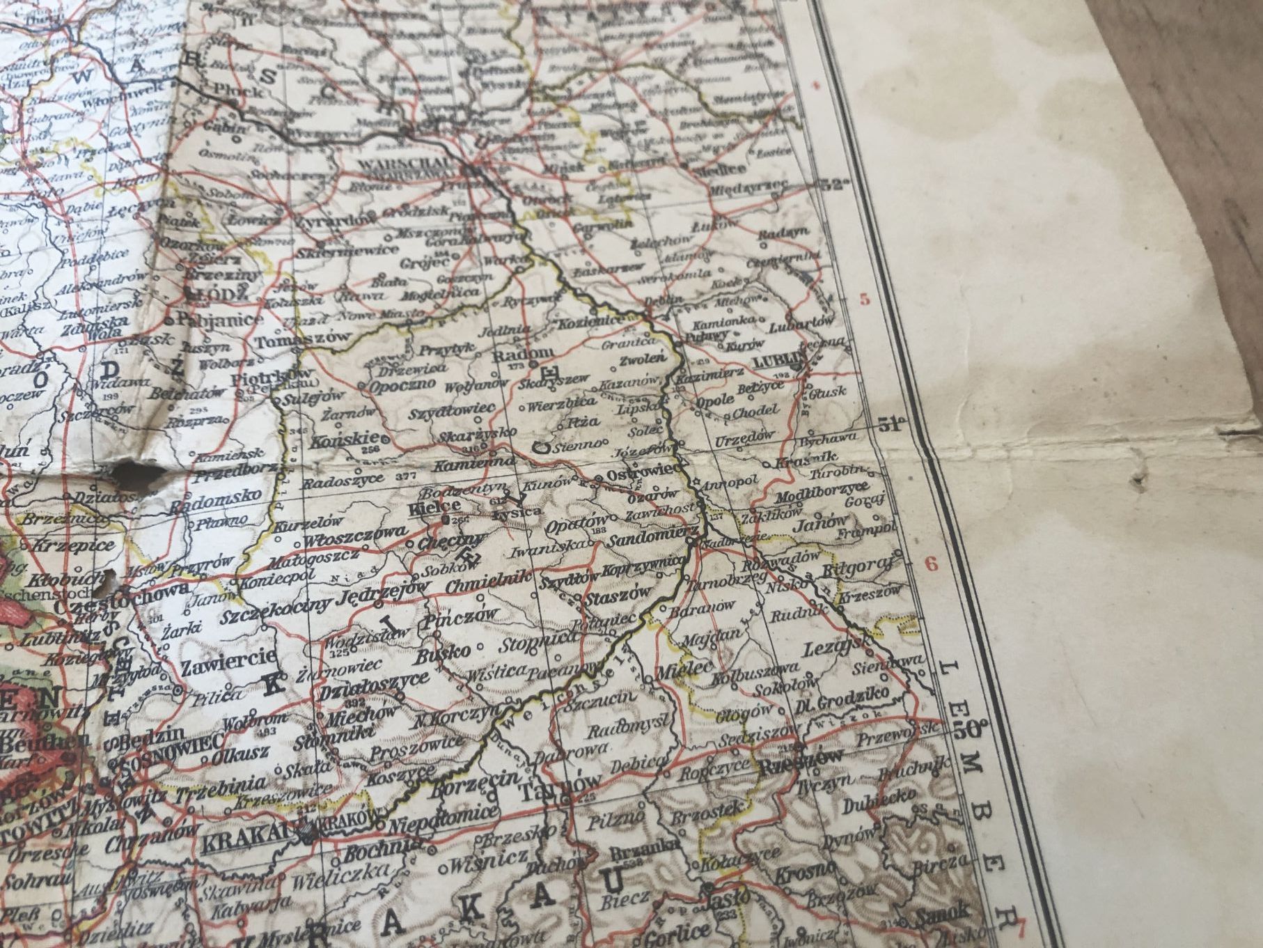 Karte Deutsches Reich Übersicht und Eisenbahnverkehr