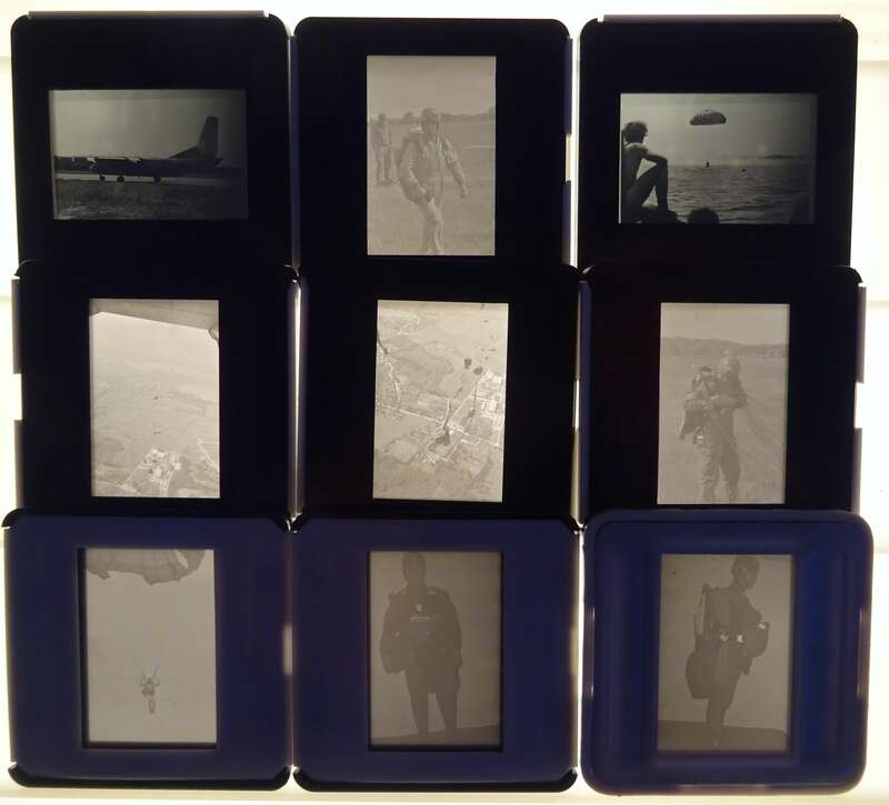 Konvolut Fallschirmjäger Dias NVA Luftstreitkräfte Ausbildung 