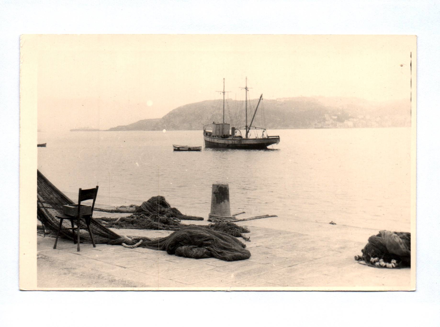 Foto Lerici Golf von La Spezia 1959 Fischerboot Mai