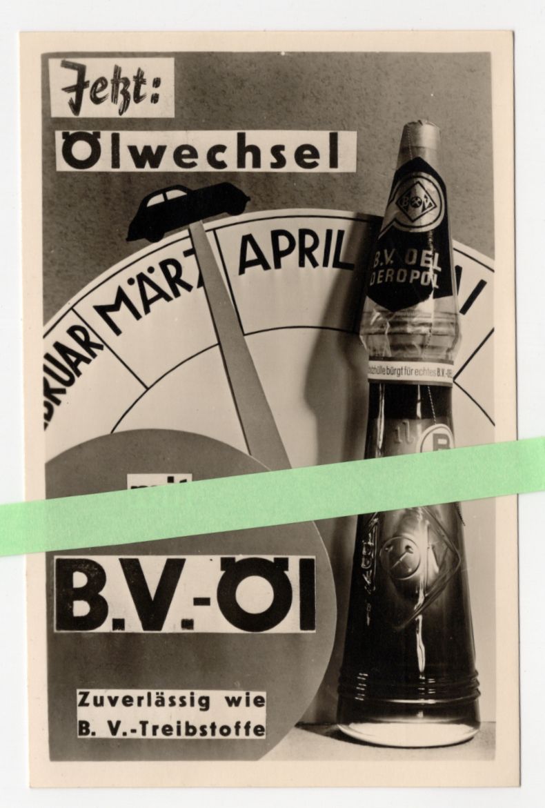 Reklame Ak BV Oel Ölwechsel Flasche Sebnitz 1939 Automobil Oldtimer