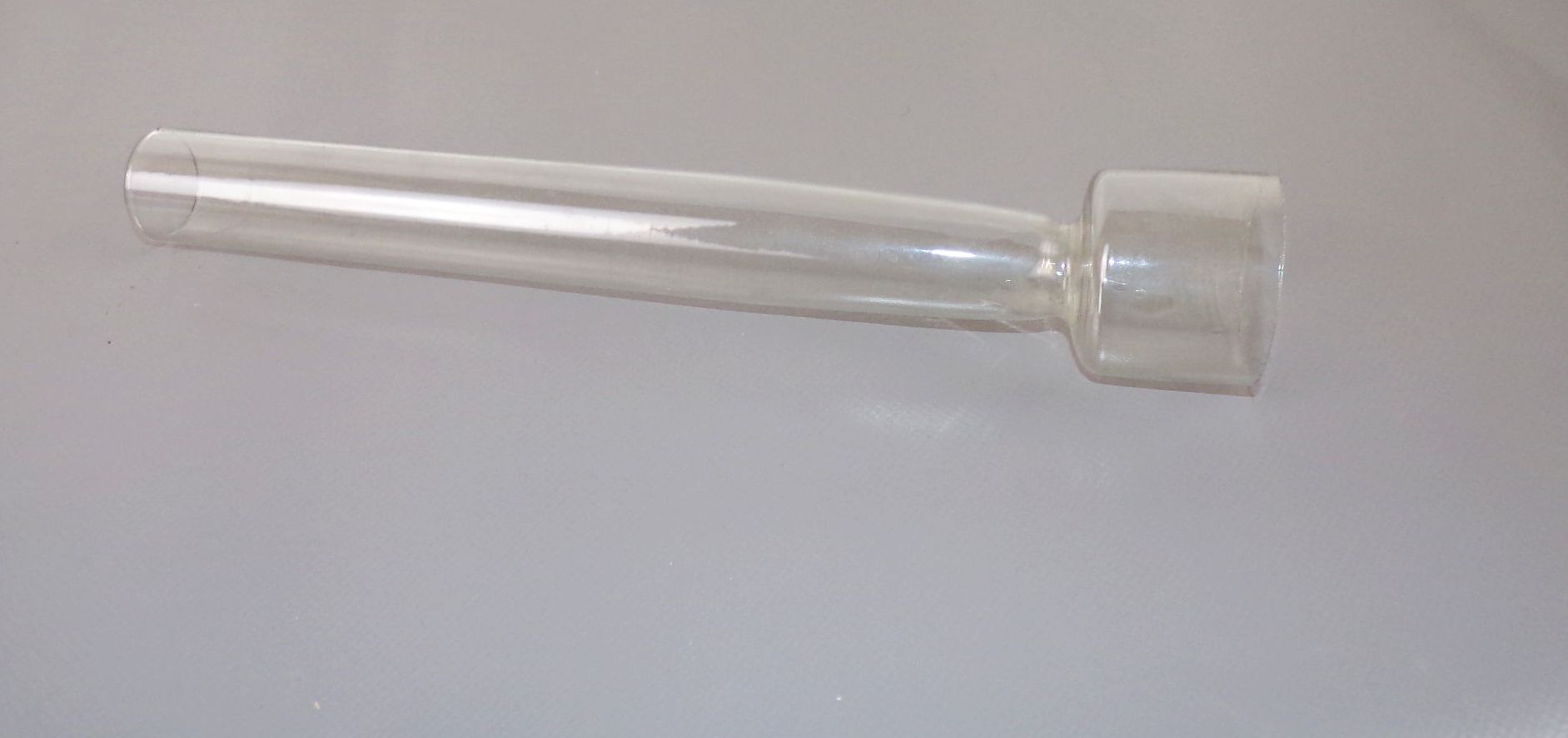 Alter Glaszylinder für Petroleumlampe Aufnahme 53 mm Ersatzglas 