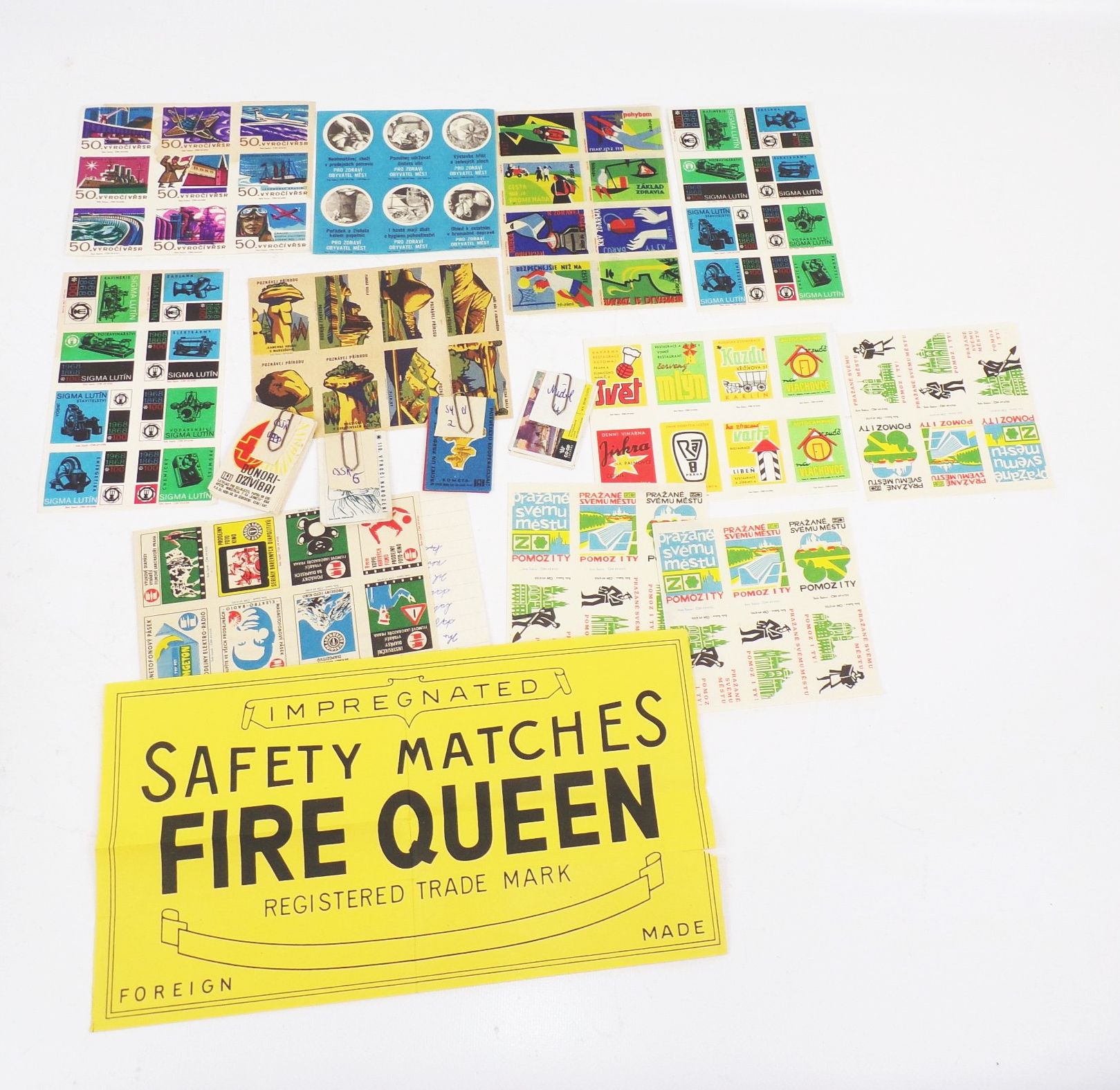 Konvolut Streichholzetiketten DDR CSSR Sowjetunion Sammler Fundgrube