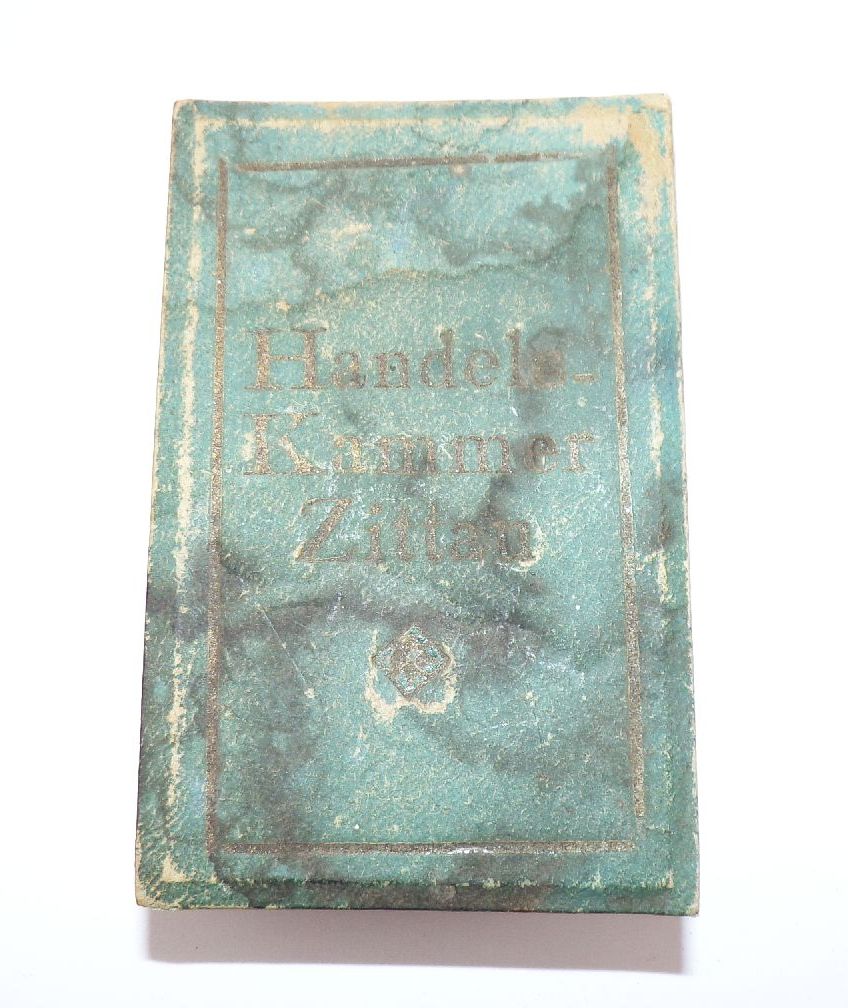 Altes Sachsen Abzeichen Handelskammer Zittau mit Etui Für Treue in der Arbeit 